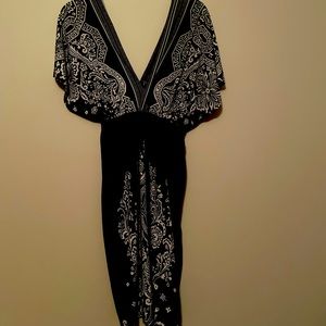 Cute navy and white mid length dress. Great for summer